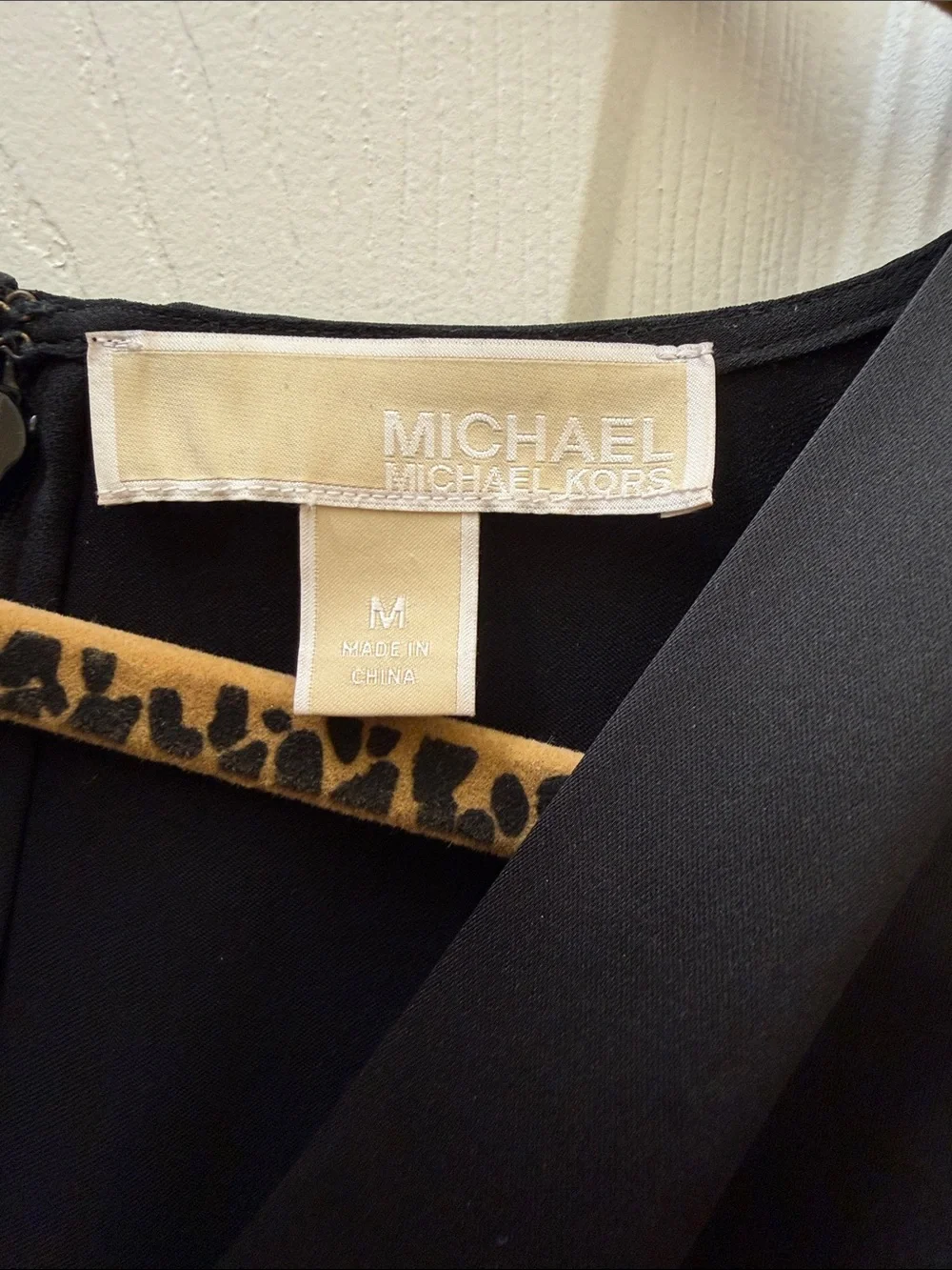 Michael Kors Black V-Neck Dress